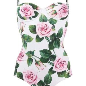 Brand new Dolce Gabbana Roses Swimsuit size 5 Italian XL USA size